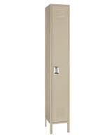 Single Tier Steel Lockers - H5042SU-PUTTY