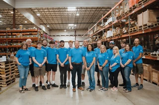 GetPipe and Hempel Pipe & Supply team in the warehouse