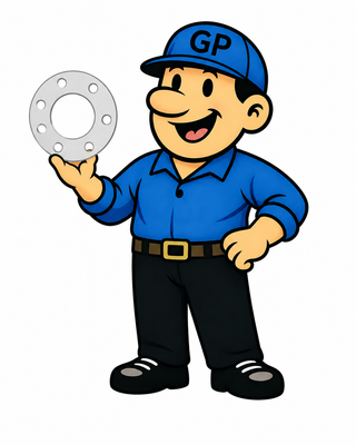Willie holding PTFE full face gasket