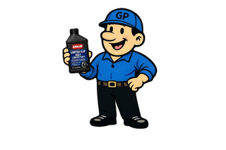 Willy holding AMALIE lubricant bottle