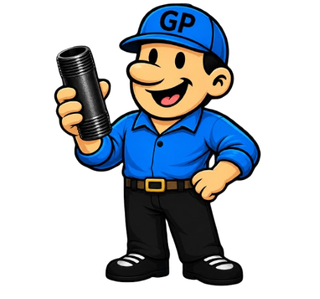 Willy holding a black steel pipe nipple