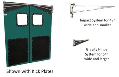 Spm Opaque Flexible Pvc Doors - HSPMSS4884-KP