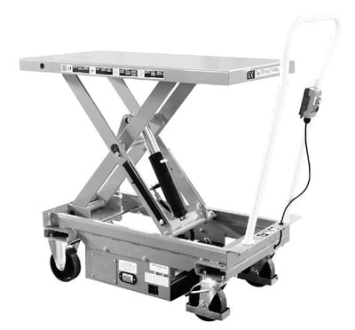 Stainless Steel Single & Double Portable Lift Table - SLSSBXE-34-10