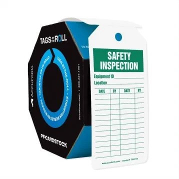 Tags By-The-Roll Inspection & Status Record Tags - TAR716