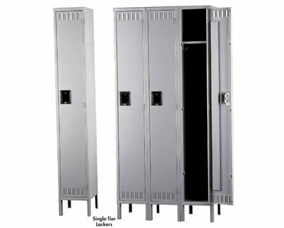 Tennsco Durable Steel Lockers - Single Tier - HSTK-121860-3-MGY