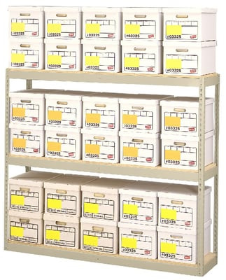 Tennsco Record Archive Shelving - HZA692460-3D