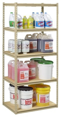 Tennsco Z-Line Medium Duty Rivet Shelving - HZB7-3618S-5D