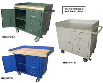 Three Drawer Mobile Maintenance Bench - H165-PT-XE