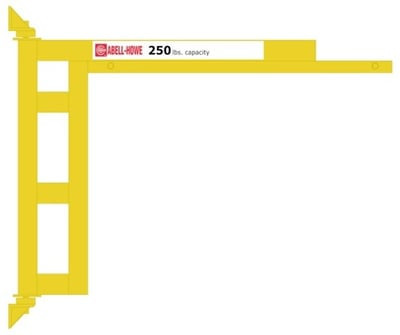 Wall Bracketed - Full Cantilever Enclosed Track Jib Crane - HJ950-500-10