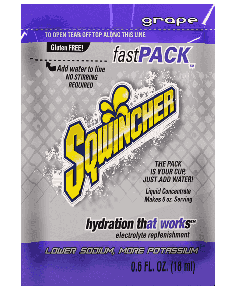 Sqwincher Fast Pack Electrolyte Drink Mix (Grape)