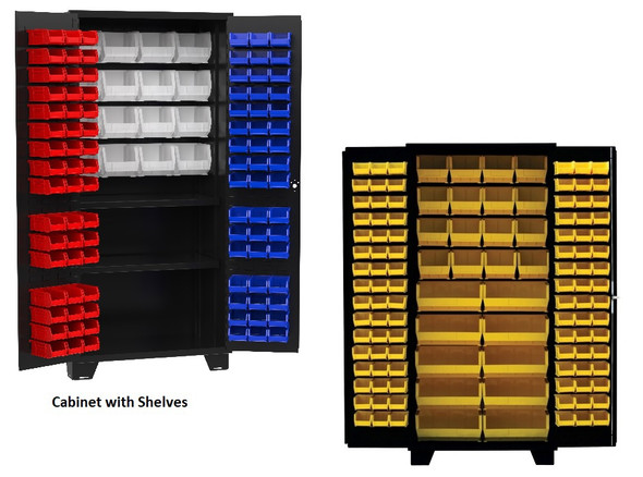 All-Welded 14 Gauge Bin Cabinets