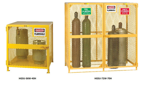 All-Welded Upright Gas Cylinder Storage Units