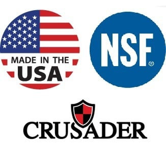 Crusader Round Trash Cans - Lids & Dolly