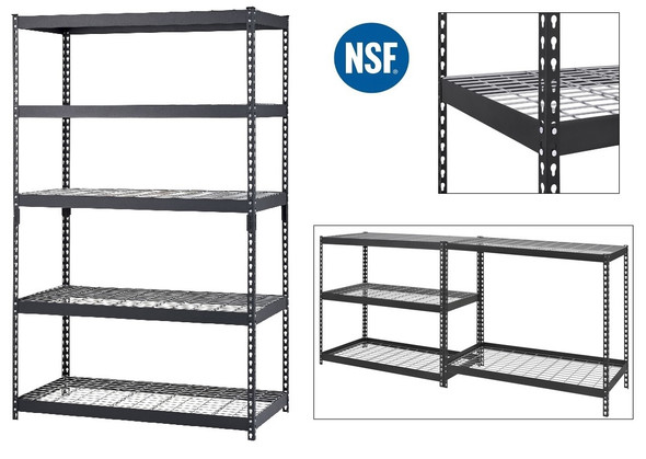 Heavy-Duty Steel Shelving Racks