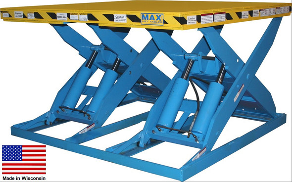 Max-Lift Scissor Lift Table Double Wide