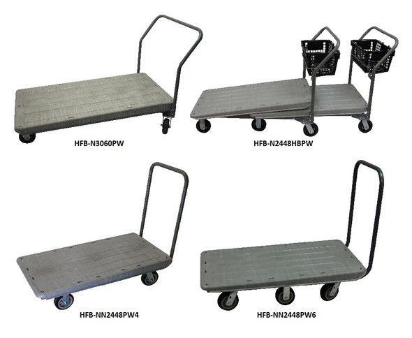 Nesting And Non-Nesting Flatbed Carts