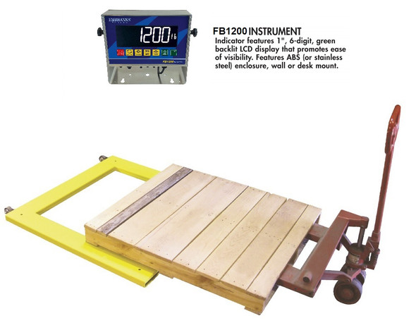 Portable Pallet Floor Scale W/Wheel