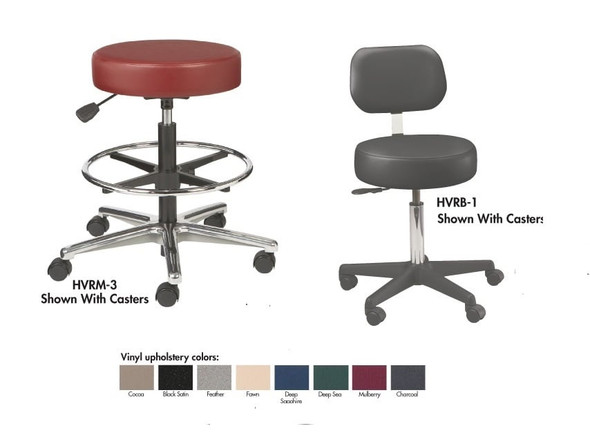 Round Stools - Vinyl Seat
