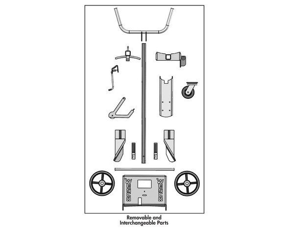 Stainless Steel Knockdown Drum Truck - Us. Pat. No. 9,302,688