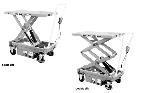 Stainless Steel Single & Double Portable Lift Table