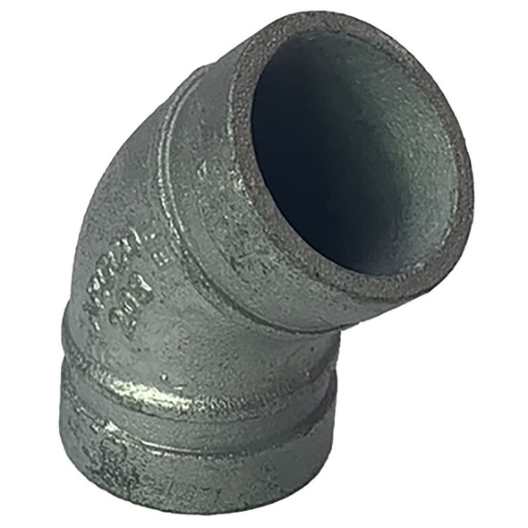 Galvanized Grooved 45 Degree Elbow