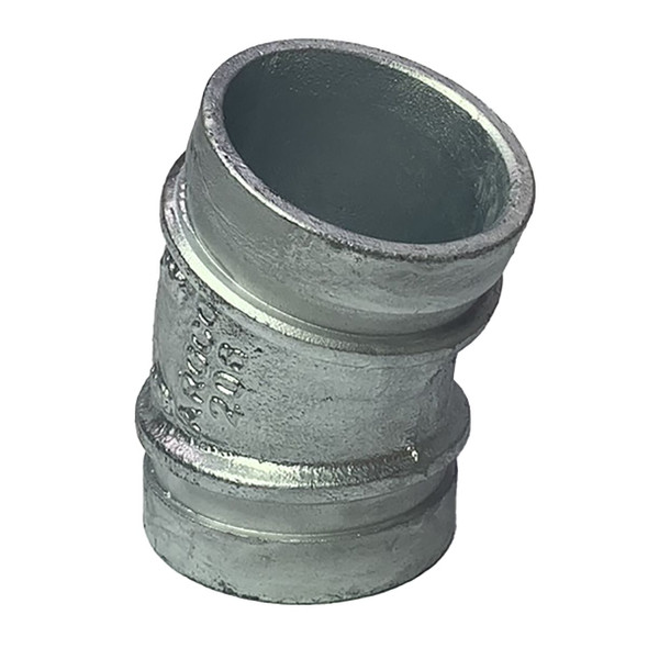 Galvanized Grooved 22.5 Degree Elbow