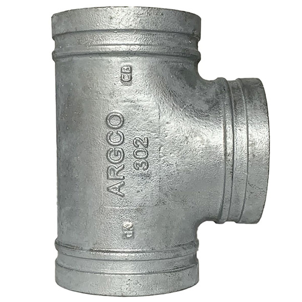 Galvanized Grooved Short Radius Tee