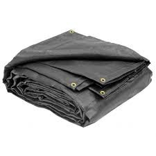 Eagle Industries 15' X 25' Black 85% Mesh Non-Flame Retardant Screen