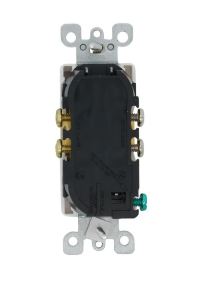 White 20A Decora Tamper-Resistant Duplex Outlet