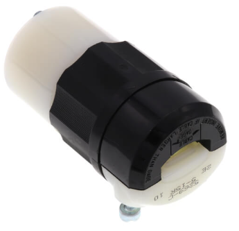 Black/White Industrial Grade Straight Blade Connector