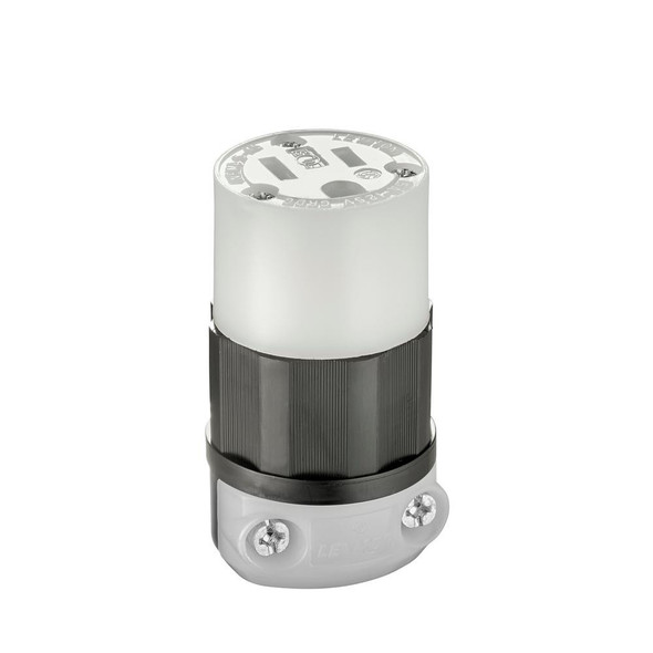Black/White Industrial Grade Straight Blade Connector