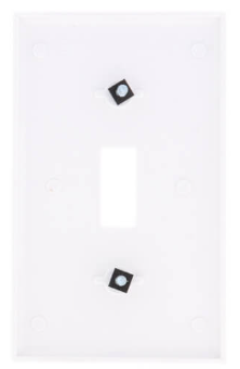 White 1-Gang Toggle Switch Wall Plate