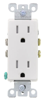 15A Decora Tamper Resistant Duplex Outlet