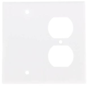 2-Gang Electrical Wall Plate Combo