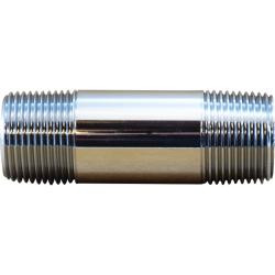 1/8" Chrome Plated Brass Nipple