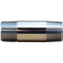 1" Chrome Plated Brass Nipple