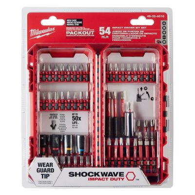 Milwaukee Tool SHOCKWAVE Impact Duty Driver Bit Set - 54PC