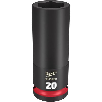 Milwaukee Tool SHOCKWAVE Impact Duty 1/2"Drive 20MM Deep 6 Point Socket