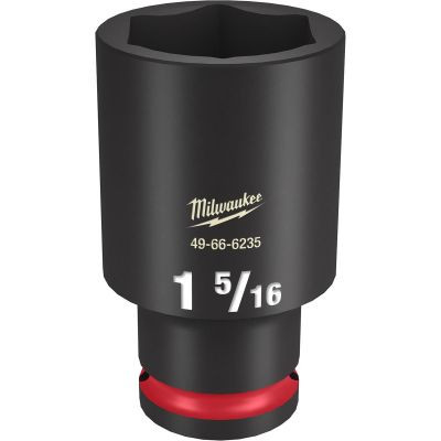 Milwaukee Tool SHOCKWAVE Impact Duty 1/2"Drive 1-5/16" Deep 6 Point Socket