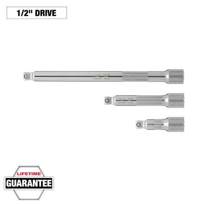 Milwaukee Tool 3pc 1/2" Drive Wobble Extension Set