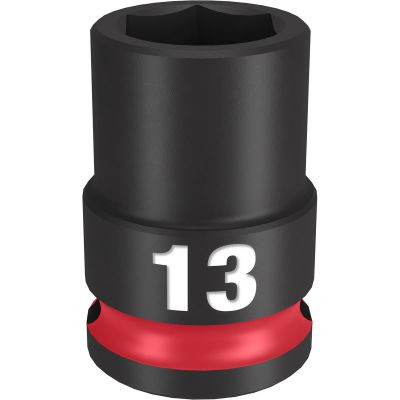 Milwaukee Tool SHOCKWAVE Impact Duty 3/8"Drive 13MM Standard 6 Point Socket