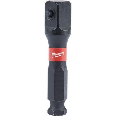 Milwaukee Tool SHOCKWAVE Lineman's 7/16" to 1/2" Impact Socket Adapter