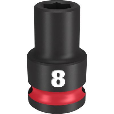 Milwaukee Tool SHOCKWAVE Impact Duty 3/8"Drive 8MM Standard 6 Point Socket