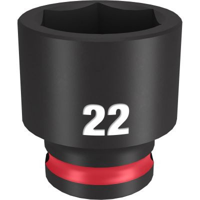 Milwaukee Tool SHOCKWAVE Impact Duty 3/8"Drive 22MM Standard 6 Point Socket