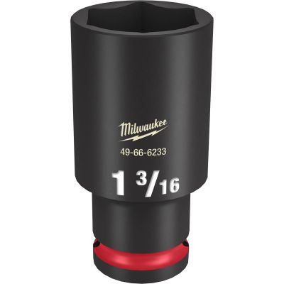 Milwaukee Tool SHOCKWAVE Impact Duty 1/2"Drive 1-3/16" Deep 6 Point Socket