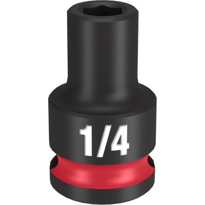 Milwaukee Tool SHOCKWAVE Impact Duty 3/8" Drive 1/4" Standard 6 Point Socket