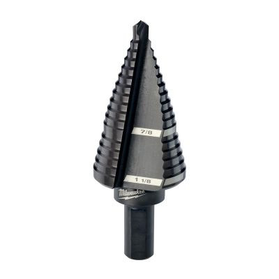 Milwaukee Tool #9 Step Drill Bit, 7/8" & 1-1/8"