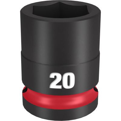 Milwaukee Tool SHOCKWAVE Impact Duty 1/2"Drive 20MM Standard 6 Point Socket