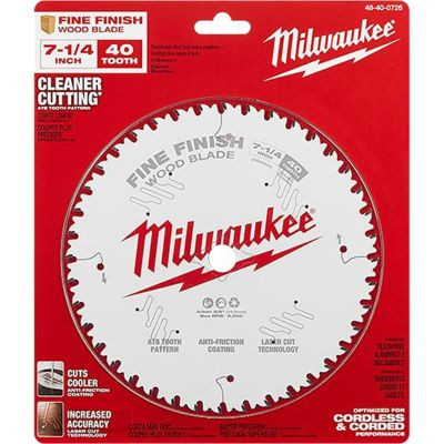 Milwaukee Tool 7-1/4" 40T Fine Finish Circular Saw Blade