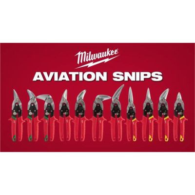 Milwaukee Tool RIGHT CUTTING FORGED SERRATED BLADE AVIATION SNIPS